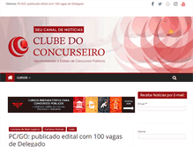 Tablet Screenshot of clubedoconcurseiro.com.br